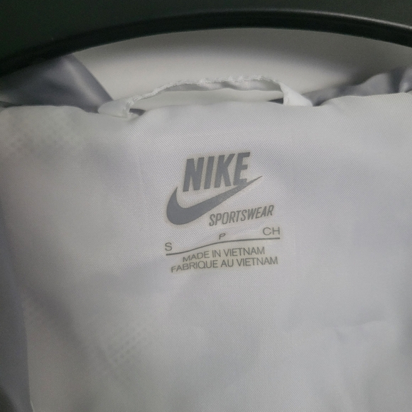 Nike Windbreaker The Windrunner Womens Small Front Zip Gray White - Picture 8 of 14
